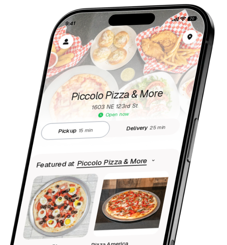 Piccolo Pizza & More app preview