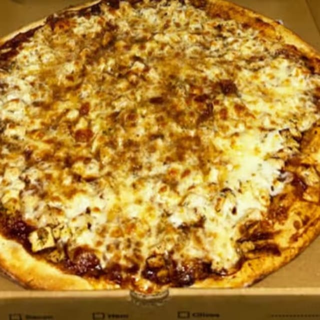 Chicken BBQ Pizza.
