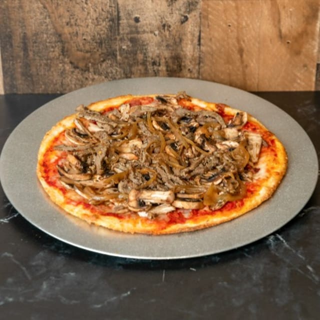 Steak Pizza.