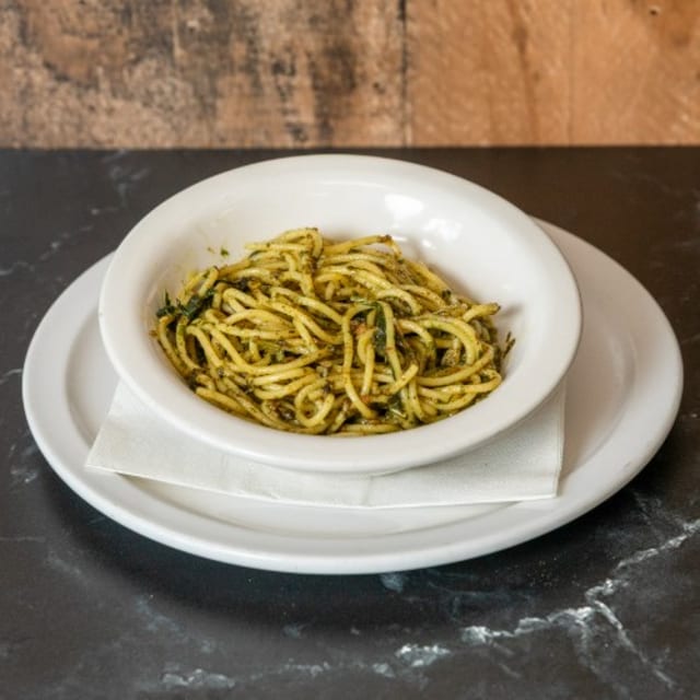 Pasta with Pesto Sauce.